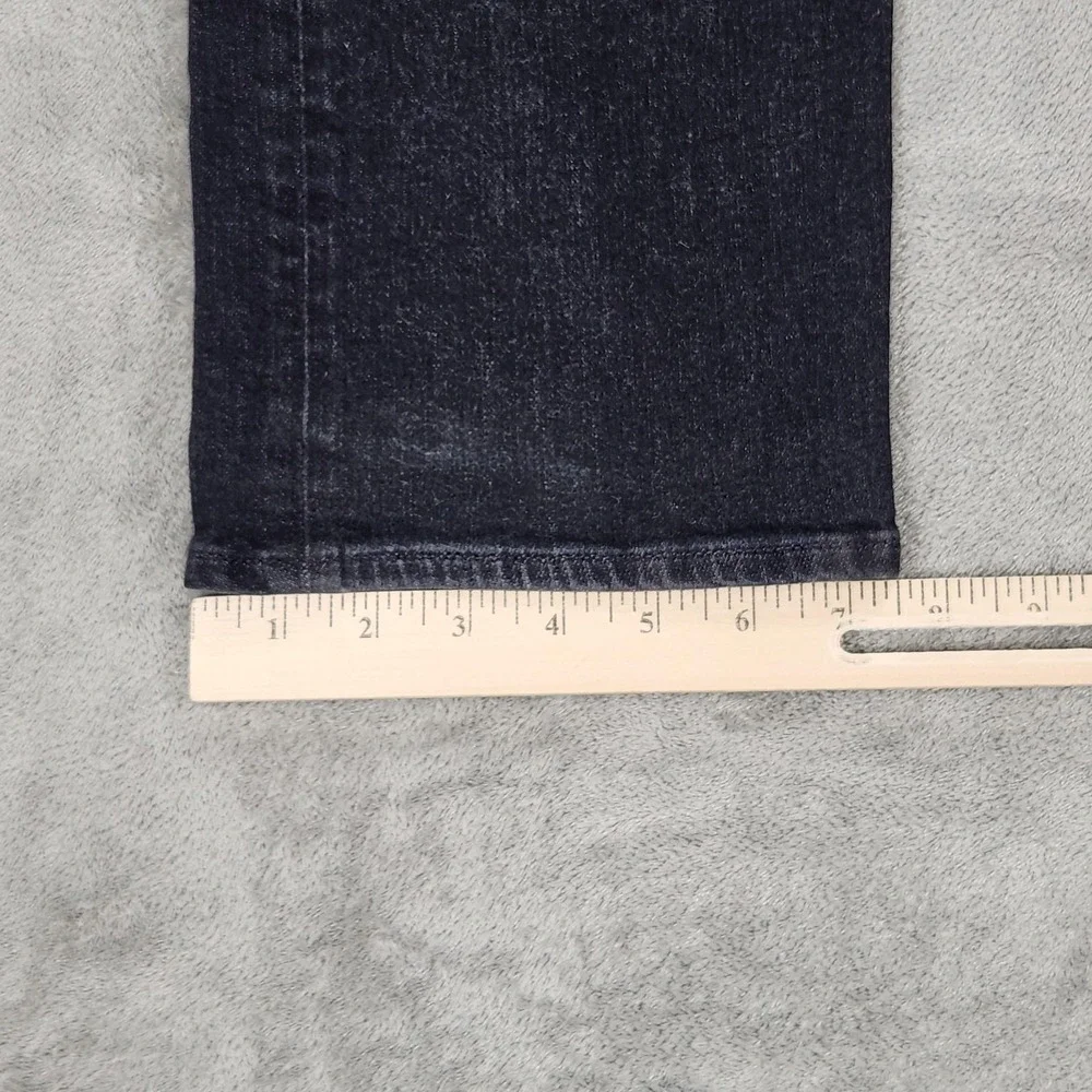 Revtown Jeans‎ Mens 35x32 Gray Sharp Slim Straight Dark Wash Stretch Denim
